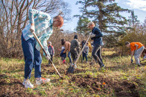 Сотрудники ГНЦ РФ – ФЭИ вместе с движением «Возродим наш лес» посадили деревья в оранжерее предприятия.